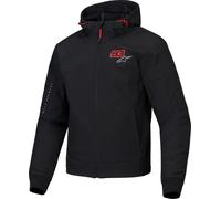 Alpinestars MM93 Radium Tech Hoodie, chaqueta textil 4XL male Negro/Rojo
