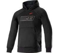 Alpinestars MM93 Thunder Sudadera con capucha de motocicleta, negro, tamaño XL