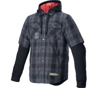 Alpinestars MO.ST.EQ Tartan, chaqueta textil 3XL male Gris/Negro