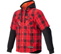 Alpinestars MO.ST.EQ Tartan, chaqueta textil 4XL male Rojo/Negro