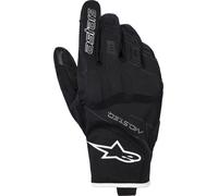 Alpinestars Moblast WP Guantes impermeables para motocicletas, negro-blanco, tamaño S para Hombres