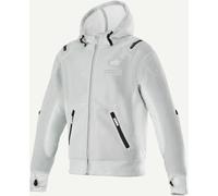 Alpinestars Moflow Air Tech Sudadera con capucha con cremallera para motocicleta, gris, tamaño 2XL para Hombres
