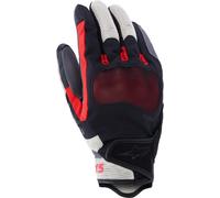 Alpinestars Mogress Airflow Guantes de moto, negro-blanco-rojo, tamaño M para Hombres