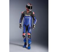 Alpinestars Mono De Cuero 1 Pieza Yamaha GP-R7 Metallic Blue Blk White Red Fl, Talla: 56