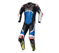 Alpinestars Mono De Cuero GP Tech V4 Black Blue Yellow Fluo, Talla: 46