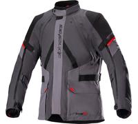 Alpinestars Monteira Drystar® XF chaqueta textil impermeable para motocicletas, gris/rojo, Talla M