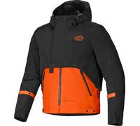 Alpinestars Mootant WP Chaqueta textil de moto impermeable, negro/naranja, Talla S