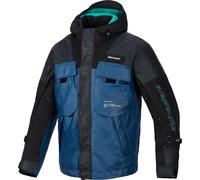 Alpinestars Mospher WP Chaqueta textil impermeable para motocicleta, negro/azul, Talla L