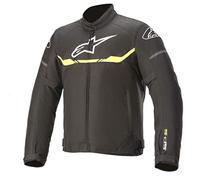 Alpinestars T-SPS WP Chaqueta textil para motocicletas, negro-blanco-amarillo, tamaño L