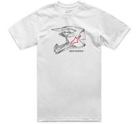 Alpinestars Mx Helm Camiseta, blanco, tamaño L para Hombres