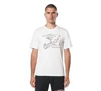 Alpinestars MX Helmet Csf tee Camiseta, Blanco, L para Hombre