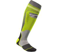 Alpinestars MX Plus-1 Calcetines de Motocross, amarillo/gris, Talla S