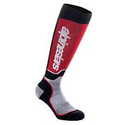 Calcetines Alpinestars MX Plus negro-rojo-gris L