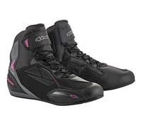 Alpinestars NC, Zapatillas de Moto Damen, Negro Gris Fucsia, 39 EU