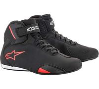 Alpinestars NC, Zapatos de Moto Hombre, Negro Y Rojo, 41 EU