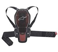 Espaldera Alpinestars Nucleon KR-1 Celli Transparente-Rojo-Negro S Negro
