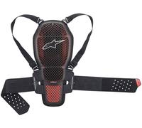 Espaldera Alpinestars Nucleon KR-1 Celli Transparente-Rojo-Negro M Negro