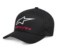 Alpinestars Original Logo Flexfit Hat Gorra de béisbol, Negro/Blanco/Rojo, S/M para Hombre