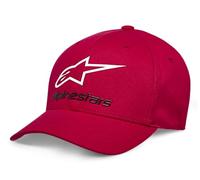 Alpinestars Original Logo Flexfit Hat Gorra de béisbol, Rojo/Blanco/Negro, S/M para Hombre