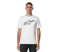 Alpinestars Original Logo tee Camiseta de Manga Corta Cuello Redondo, Blanco, XL para Hombre