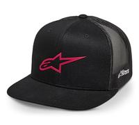 Alpinestars Original Logo Trucker Hat Gorra de béisbol, Negro/Rojo, Talla única para Hombre