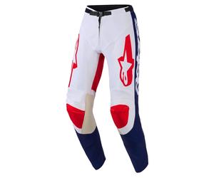 Alpinestars Pantalones De Motocross Racer Riway 2026 Blancos Azul Rojos