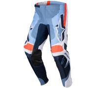 Alpinestars Fluid Agent Pantalones de motocross, azul-naranja, tamaño 30