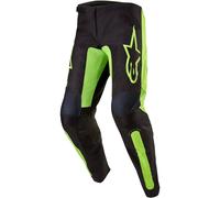 Alpinestars Fluid Lurv Pantalones de motocross, negro-amarillo, tamaño 30
