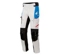 Alpinestars Andes V3 Honda, pantalón textil Drystar S male Gris Claro/Azul/Rojo