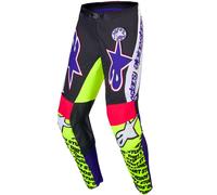 ALPINESTARS Pantalones Limited Edition Supertech SX Dirt Studios® White / Purple / Yellow Fluor 38