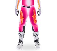 Alpinestars Pantalones Supertech AFD MIG Edición Limitada Pink Fluo White, Talla: 40