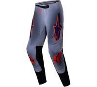 Alpinestars Supertech Lipan Pantalones de motocross, gris-naranja, tamaño 38 para Hombres
