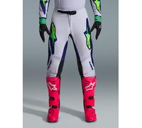 Alpinestars Pantalones Supertech Vista 2026 Light Gray Yellow Fluo Blue, Talla: 36