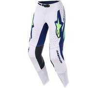 Alpinestars Supertech Vista Pantalones de motocross, gris-azul, tamaño 28 para Hombres
