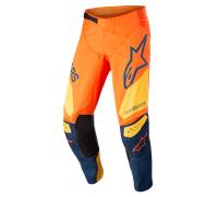 Alpinestars Pantalones Techstar Factory Orange Dark Blue Warm Yellow, Talla: 30