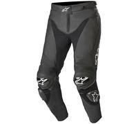 Alpinestars Track v2 Pantalones de cuero moto, negro, tamaño 58 para Hombres