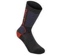 Alpinestars Paragon Lite Socks 19 Ropa, Unisex, Negro/Rojo Brillante, S