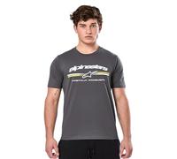 Alpinestars Prevail SS Csf tee T-Shirt Camiseta de Manga Corta Cuello Redondo, Carbón, L para Hombre