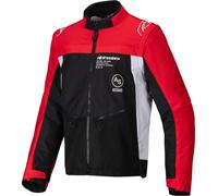 Alpinestars Pro-Dura Chaqueta de motocross, negro-blanco-rojo, tamaño 3XL para Hombres