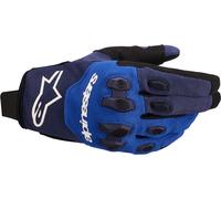 Alpinestars Pro-Dura Guantes de motocross, blanco-azul, tamaño S para Hombres
