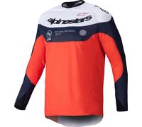 Alpinestars Pro-Dura Maillot de motocross, Azul/Naranja, Talla M