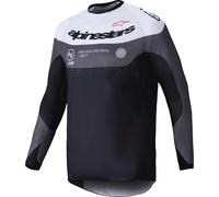 Alpinestars Pro-Dura Maillot de motocross, negro-gris-blanco, tamaño XL para Hombres