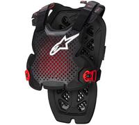Alpinestars A-1, protector de pecho Nivel 1 M/L male Gris Oscuro/Negro/Rojo