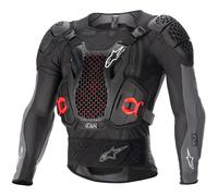 Alpinestars Bionic Plus V2, chaqueta protectora de nivel 2 L male Negro/Gris Oscuro/Rojo