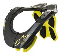 Alpinestars Protector De Cuello Bns Tech 2 Black Yellow Fluo, Talla: XS/M