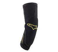 Alpinestars Protector de rodilla Paragon Plus para hombre, color negro y amarillo ácido, talla L