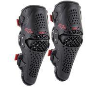 Alpinestars SX-1 V2 Protectores de rodilla, negro/rojo, Talla XXL