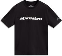 Alpinestars Race Wordmark CSF Camiseta, Negro/Blanco, Talla M