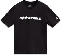 Alpinestars Race Wordmark SS CSF Camiseta, Negro/Blanco, Talla M