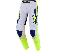 Alpinestars Racer Air Riway Pantalones de motocross, gris-amarillo, tamaño 30 para Hombres